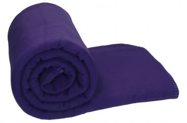 Betz Luxury Maxi Fleece Blanket Quality: 220 g/m² Colour: purple Size: 140x190cm