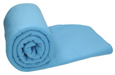 Betz Luxury Maxi Fleece Blanket Quality: 220 g/m² Colour: light blue Size: 140x190cm
