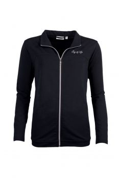 Betz free time jacket for women sweat jacket Climate Comfort by hajo colour black sizes 38 - 48