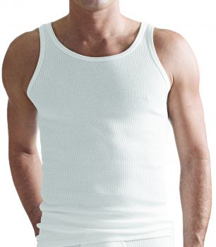CECEBA Underwear Men Shirt Sports Jacket double-ribbed Cityline Colour: white Sizes 5 - 9