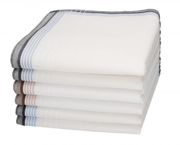 Betz Lot de 6 mouchoirs en tissu pour homme 100% coton dans un emballage cadeau taille 40x40 cm