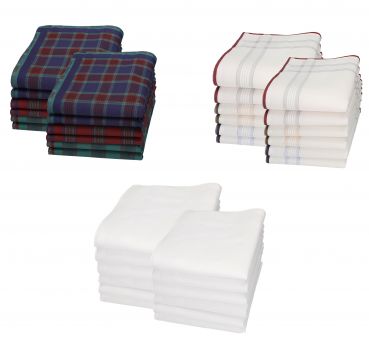 Betz 12 Piece Men Cloth Handkerchiefs Set 100% Cotton Leo 9