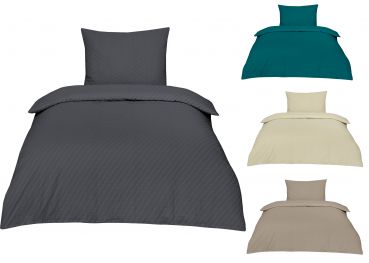 Betz  Bed Linen Set Seersucker with zipper size cover 135x200 cm pillow 80x80 cm