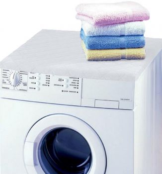 Betz Cubierta protectora para lavadoras secadoras 60x60x4cm de color blanco