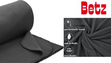 Betz Set di 3 coperte in pile misure 130 x 170 cm con anti pilling  diversi colori disponibili