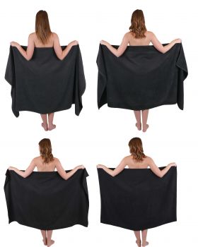 Betz XXL bath towel bath towels sauna towel DRESDEN 100% cotton different sizes colour dark grey