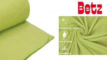 Betz Manta polar lujosa de tamaño 130x170 cm de color verde claro