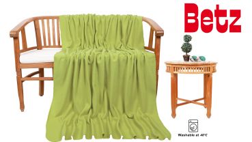 Betz Manta polar lujosa de tamaño 130x170 cm de color verde claro