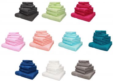 Betz 6 Piece Towel Set PALERMO 100% Cotton 1 Wash Mitt 1 Wash Cloth 1 Guest Towel 2 Hand Towels 1 Bath Towel