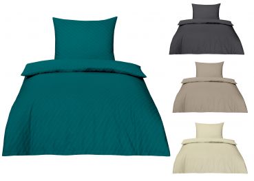 Betz 2 pieces Bed Linen Set Elegenat with zipper size: cover 135x200 cm pillow 80x80 cm