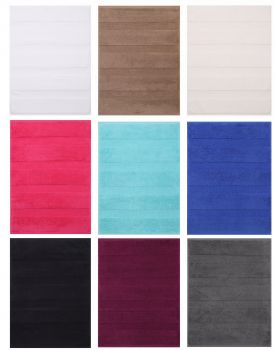 Betz. Scendibagno 50 x 70 cm 100 % cotone tappeto da bagno tappeto da doccia DELUXE qualità 680 g/m² colore nero