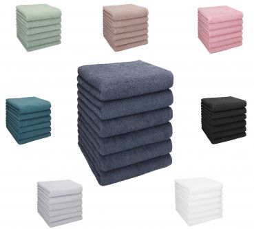 Betz Lot de 6 serviettes de toilette set de serviettes BERLIN 100% coton 50x100 cm