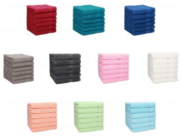 Betz Juego de 6 toallas de lavabo PALERMO 100% algodon 50x100 cm colores diversos