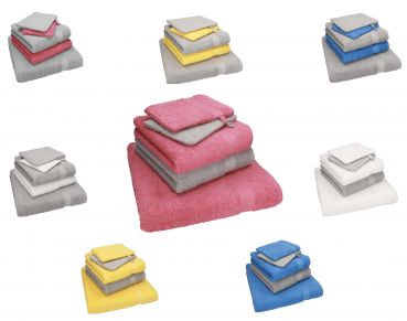 Betz Lot de 5 serviettes  SINGLE Pack 100% coton 1 drap de bain 2 serviettes de toilette 2 gants de toilette