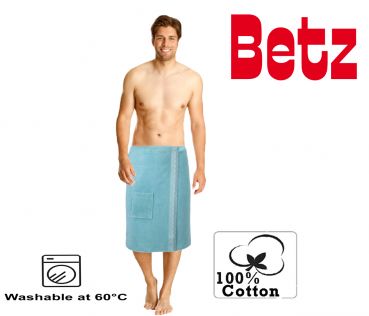 Betz toalla sauna para hombres 100% algodón con velcro