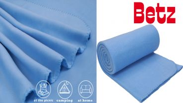 Betz Manta polar lujosa de tamaño 130x170 cm de color azul claro