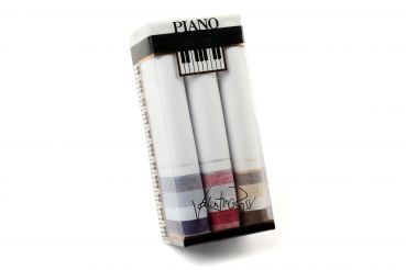 Set de 3 pañuelos para hombres 100 % algodon en caja regalo Diseño 3