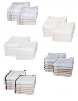 12 Mens Handkerchiefs Lord 3 Size: 43x43 cm 100 % cotton