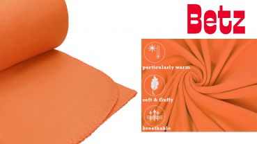 Betz Manta polar lujosa de tamaño 130x170 cm de color naranja