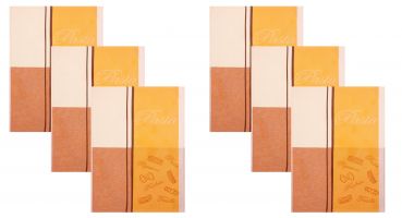 Betz 6 Pieces Tea Towel Set ITALY Design: NOODLES 100%Cotton Colour: yellow Size:50x70cm