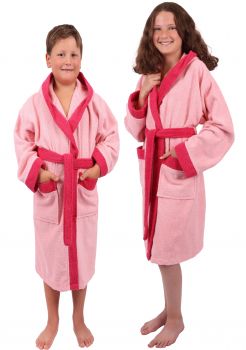 Betz children's bathrobe with hood DOVER 100% cotton various colours, sizes 134 - 164