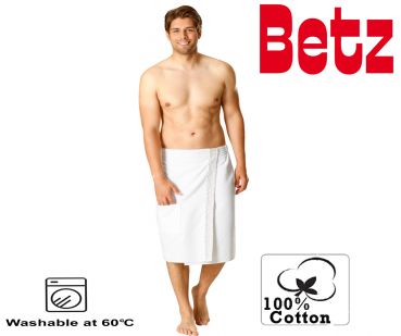 Betz toalla sauna para hombres 100% algodón con velcro