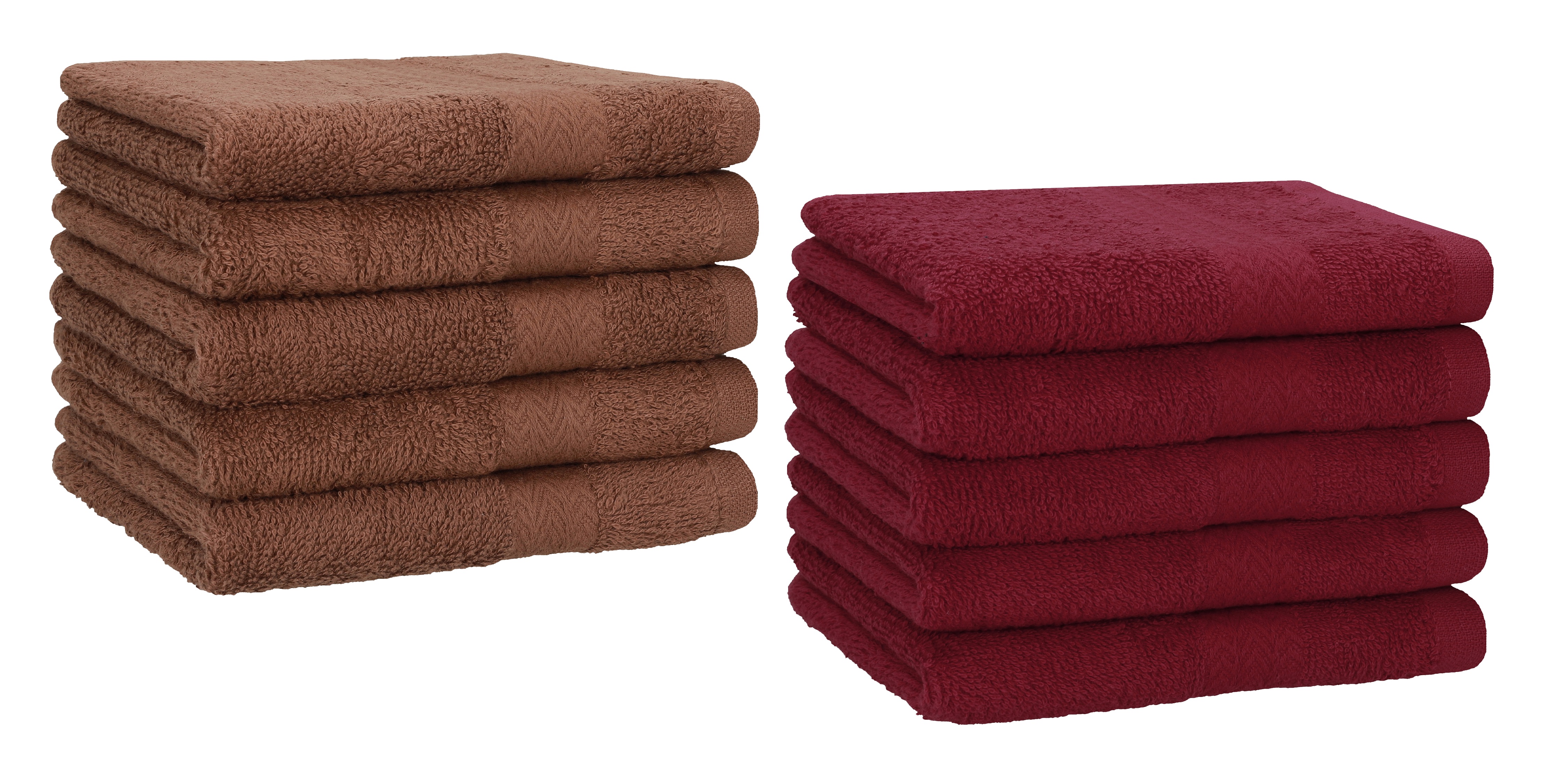 Burgundy discount towel set