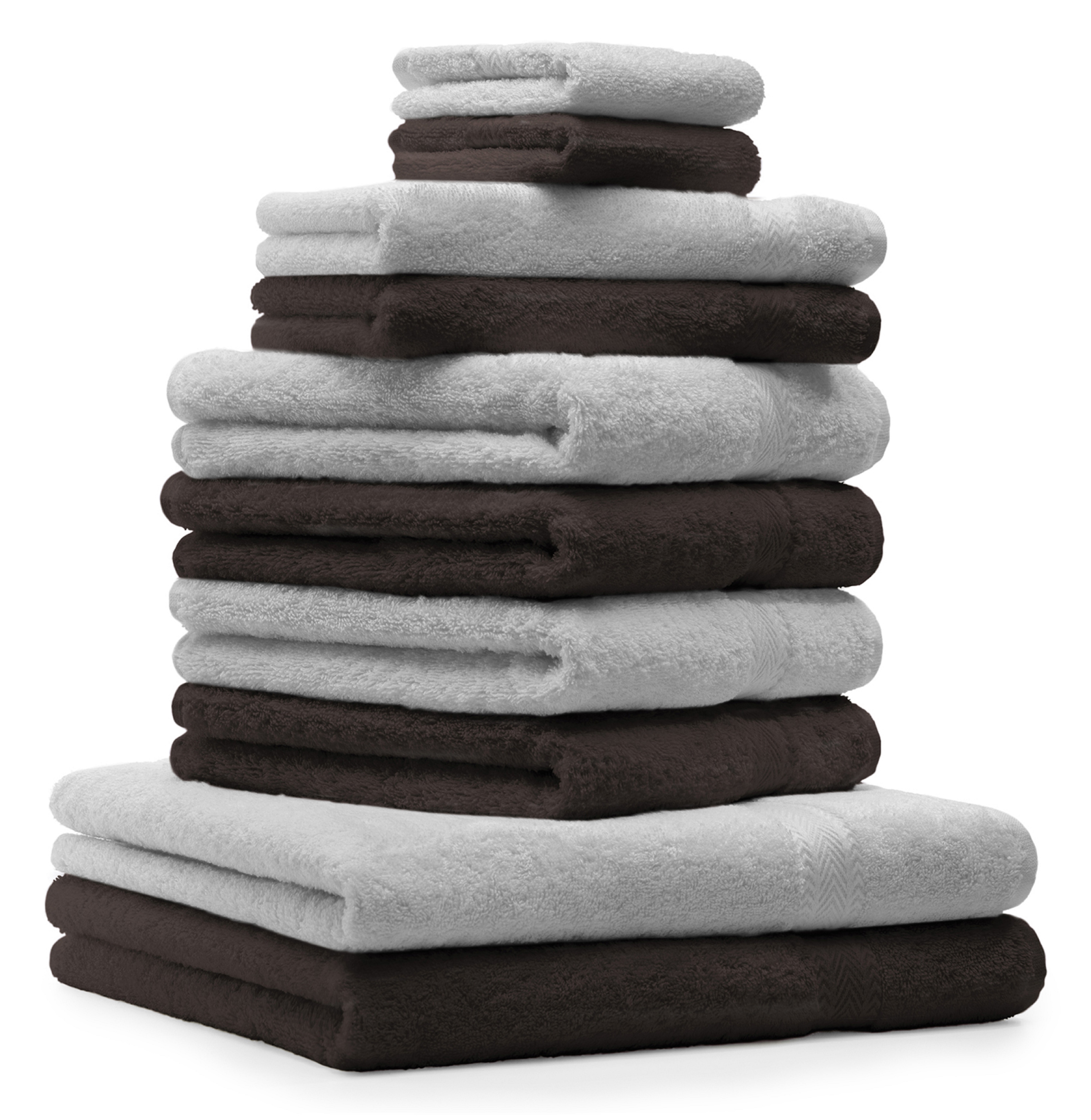 Betz Set di 10 asciugamani Premium 2 asciugamani da doccia 4 asciugamani 2 asciugamani  per ospiti