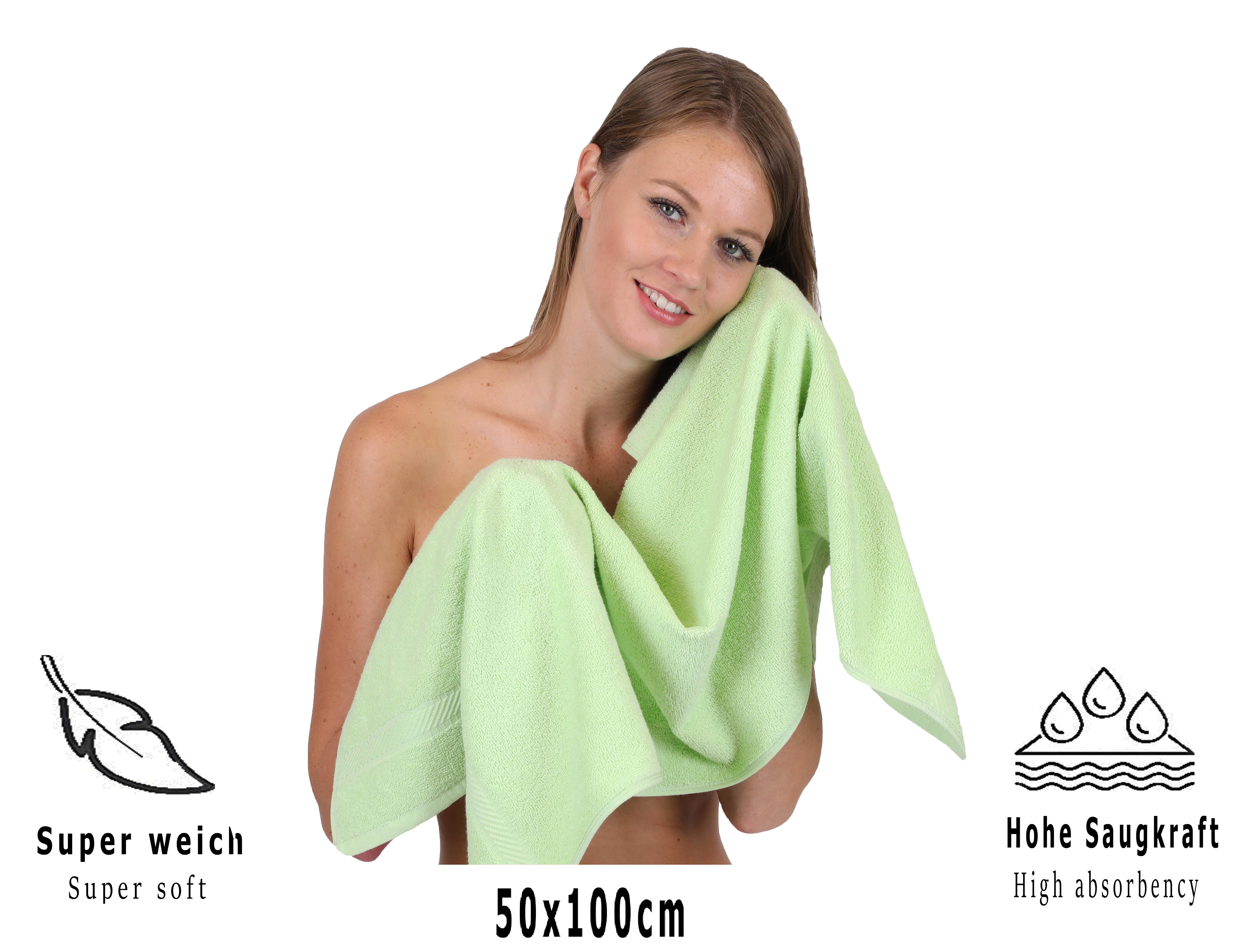 Betz PALERMO Handtuch-Set - Handtücher-Set - 10x Handtücher - 50x100 cm