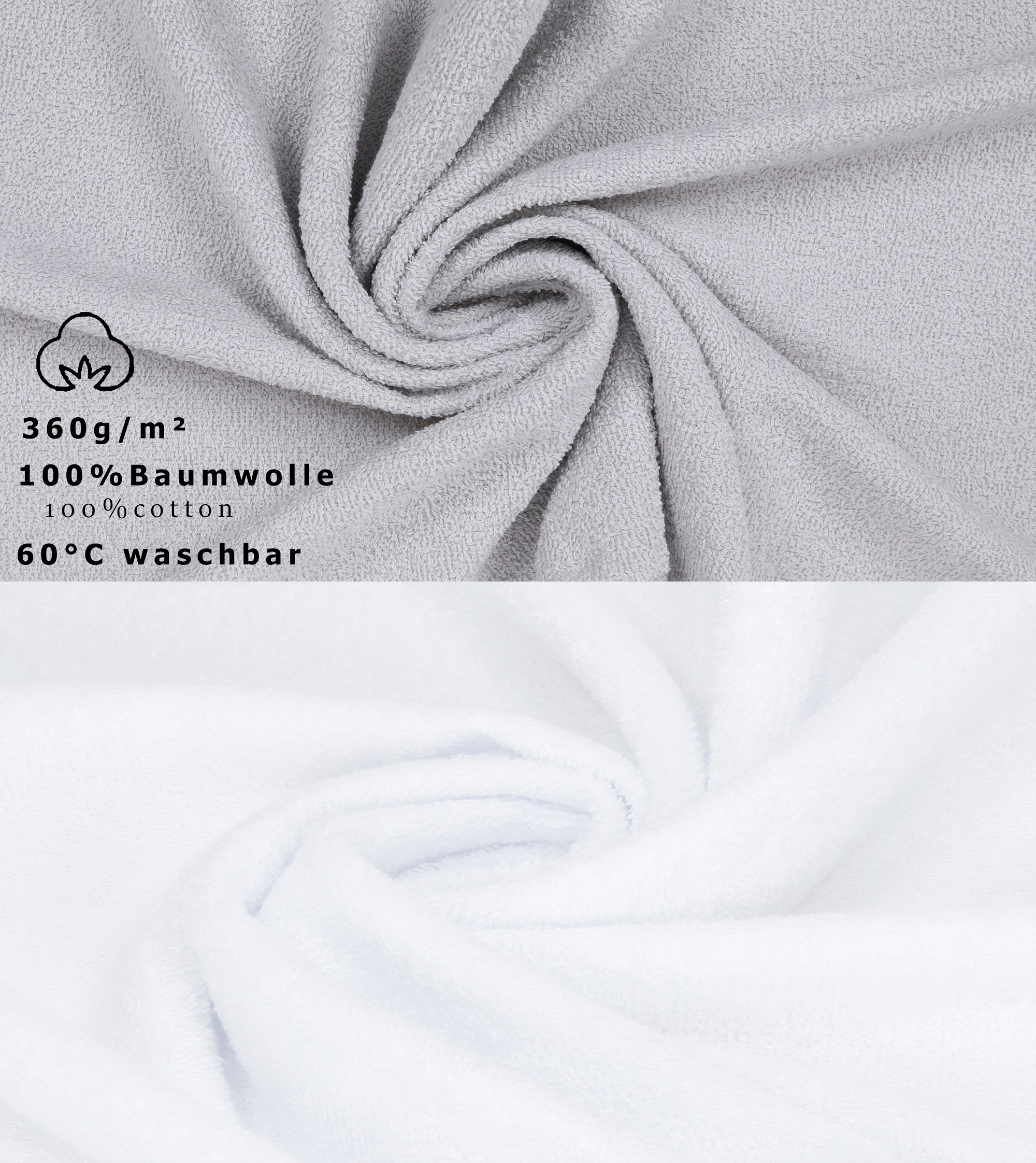 – Seiftücher - 2x - - Frottier Handtuch-Set Duschtücher 12er Waschhandschuhe Gästetücher BERLIN 2x 2x 4x Handtücher Betz - - 2x