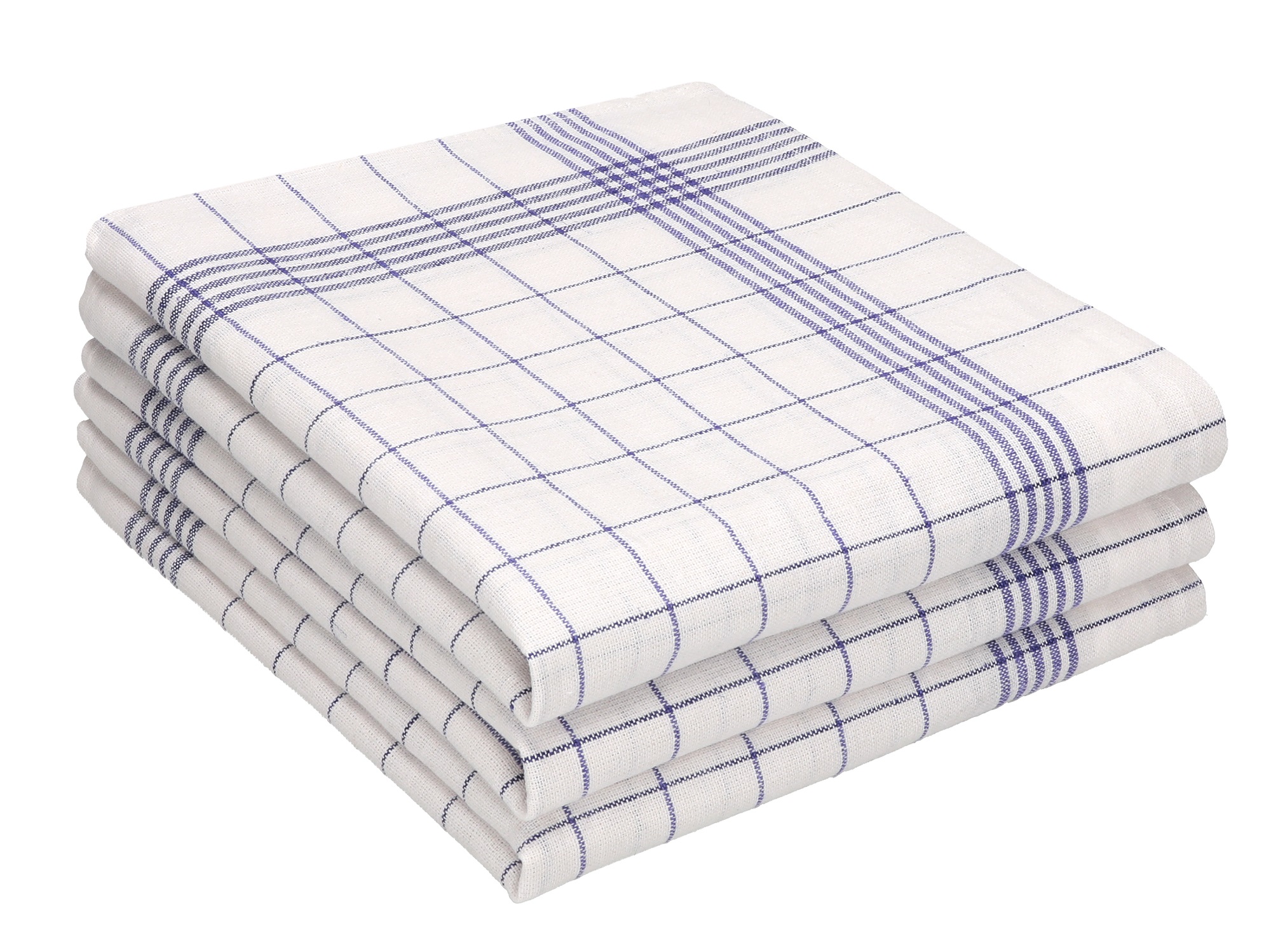 Betz Dish Towels Half Linen Check MCT-11 Glasses Cloths Kitchen Cloths Size 50x70cm 