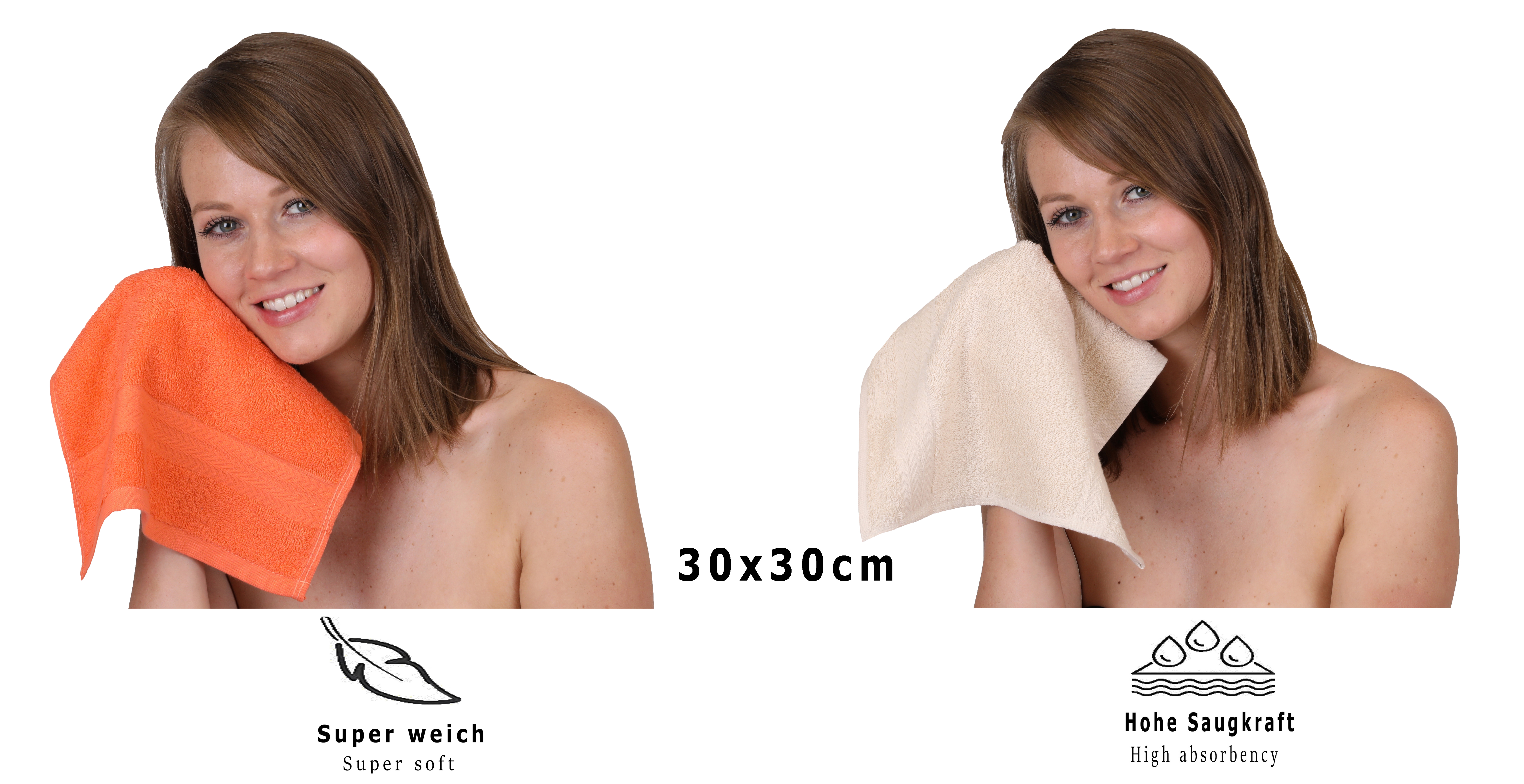 Betz 10 Lavette salvietta asciugamano per il bidet Premium 100% cotone  misure 30x30 cm colore