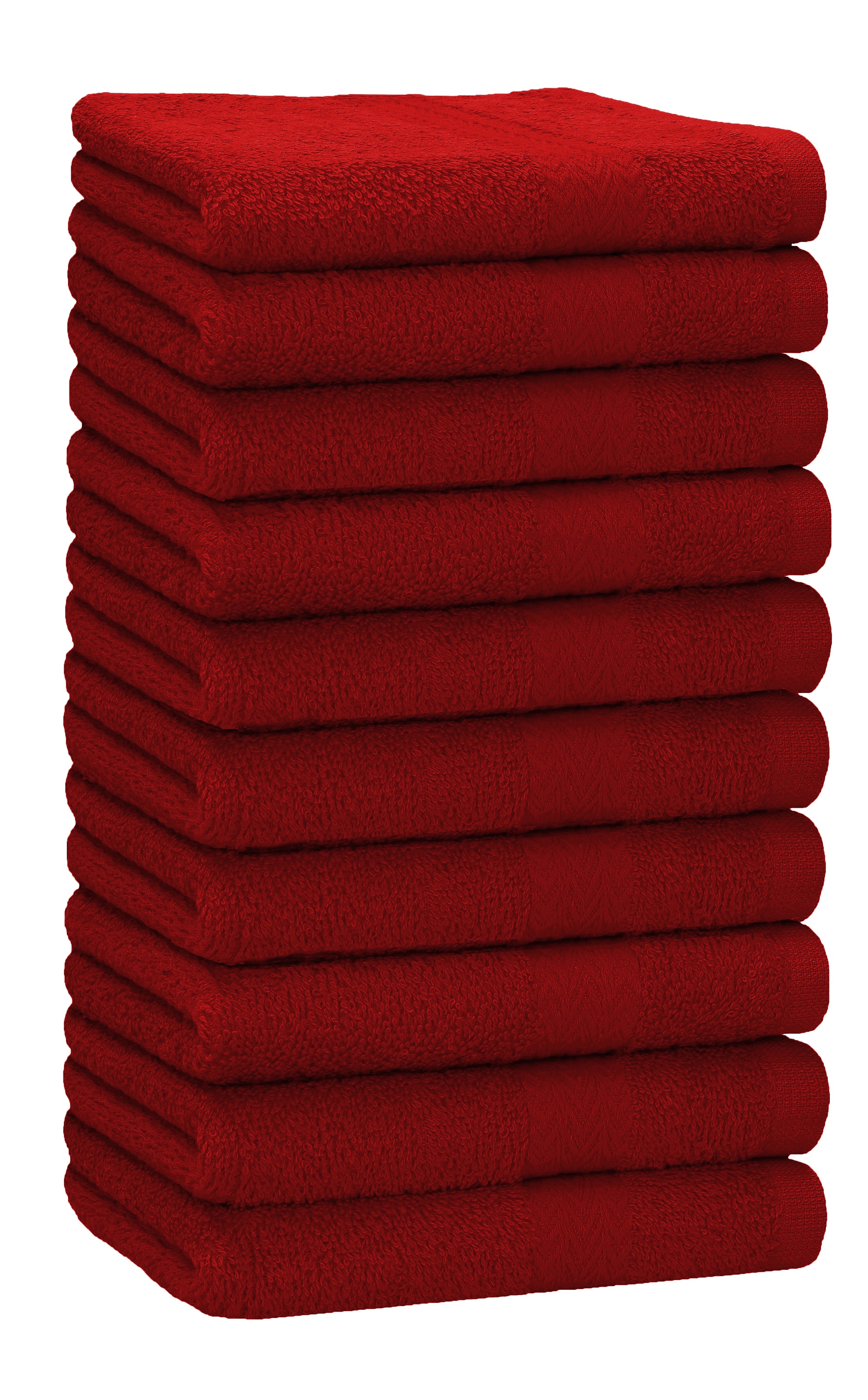Betz 10 toallas de lavabo PREMIUM 100% algodÃ³n tamaÃ±o 50 x100 cm color  naranja sanguineo