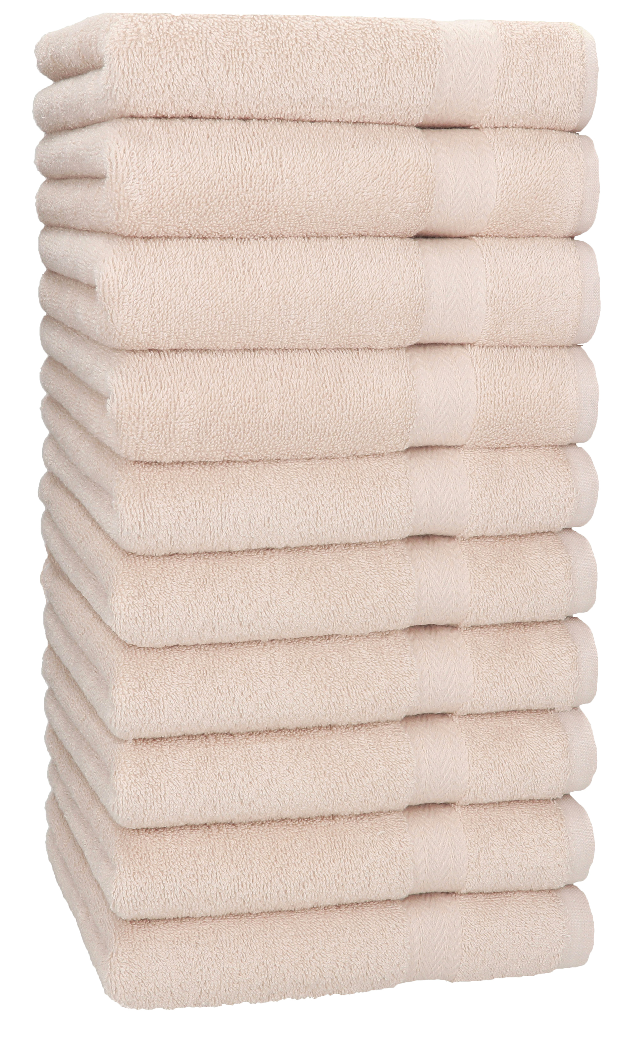 Betz 10 toallas de lavabo PREMIUM 100% algodÃ³n tamaÃ±o 50 x100 cm color  beige arena