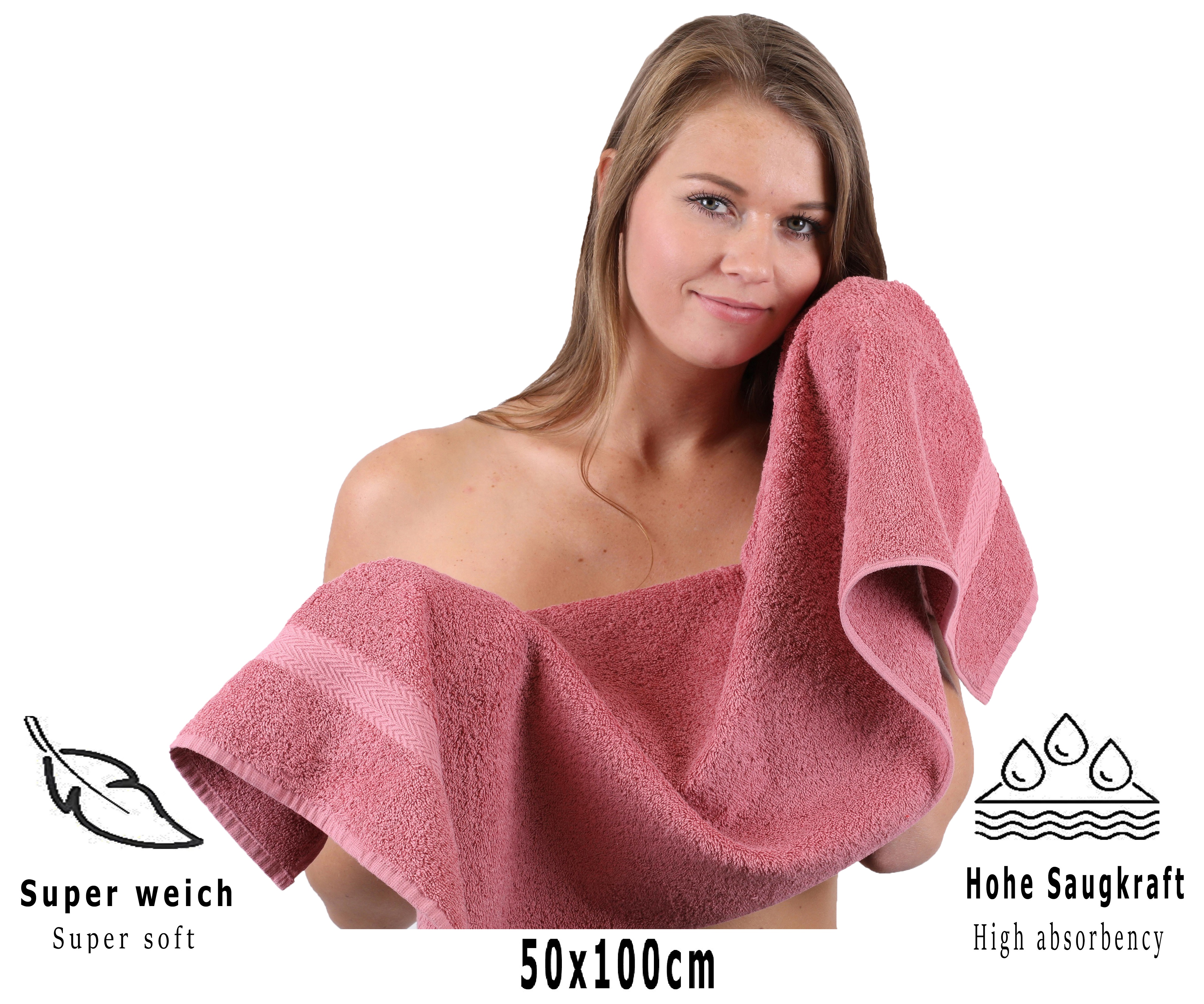 Betz Handtuch PREMIUM 100% Baumwolle 50x100 cm Gesicht- Hände- Körper-  Handtuch