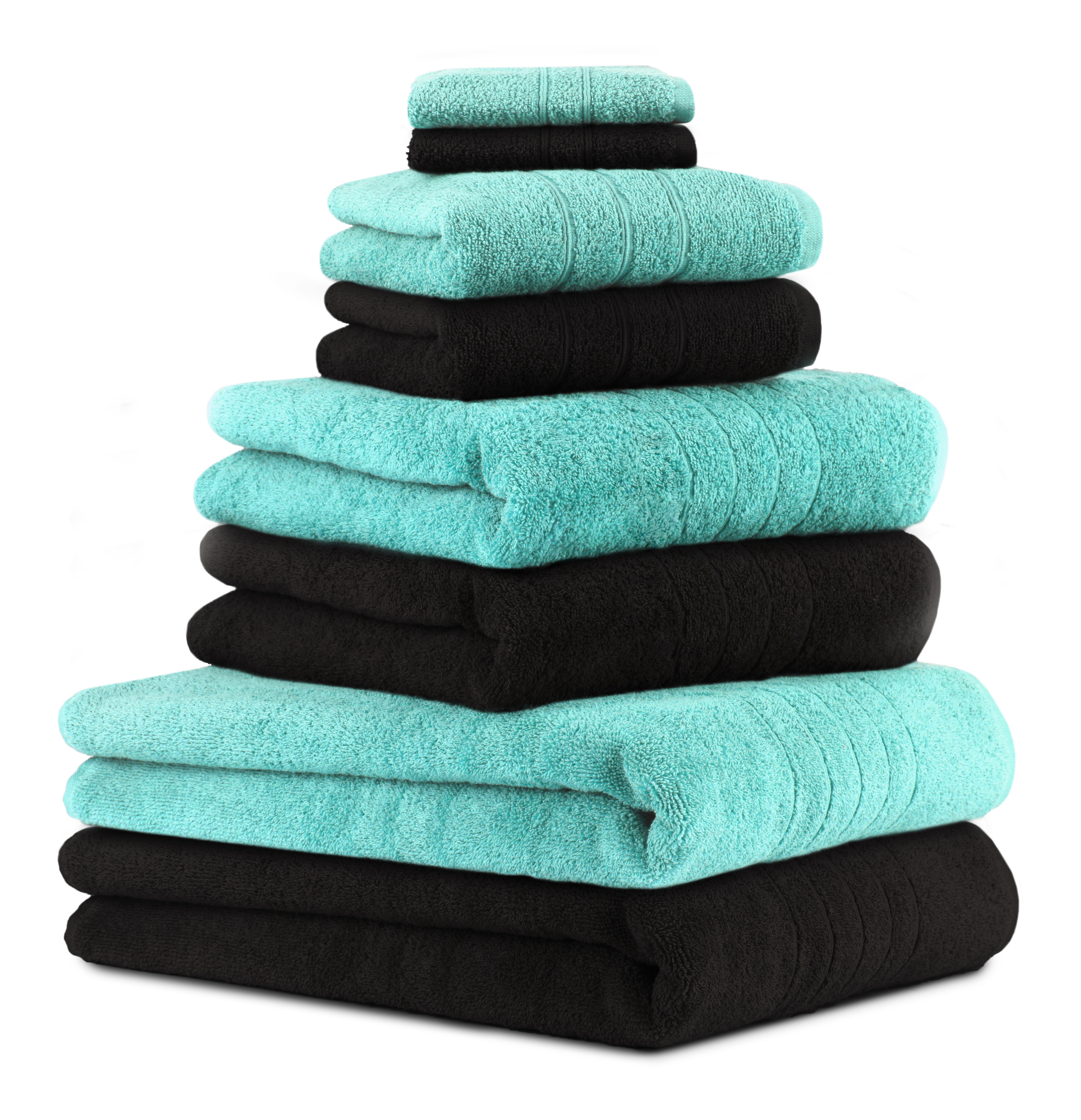 Betz 8-tlg. Handtuch-Set 100% Badetücher 2 DELUXE Duschtücher Baumwolle 2 2 2 Handtücher