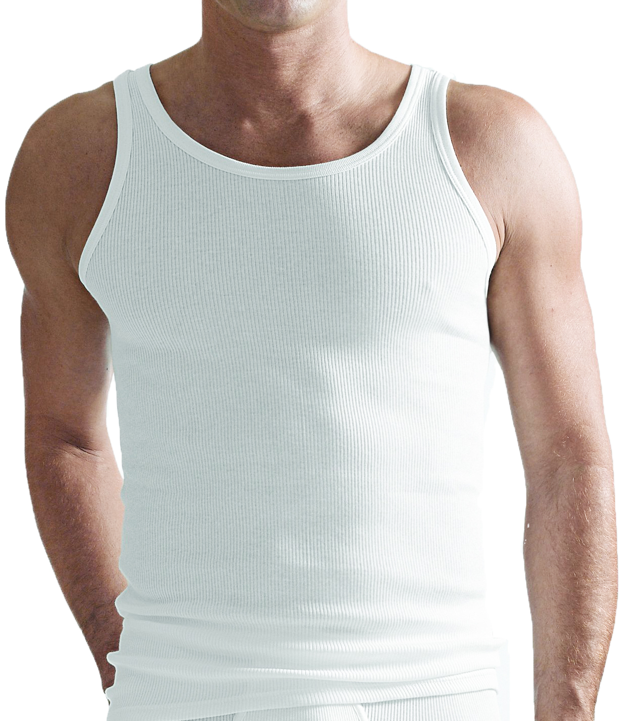 Maillot de corps pour homme Cityline en 100% coton couleur blanc