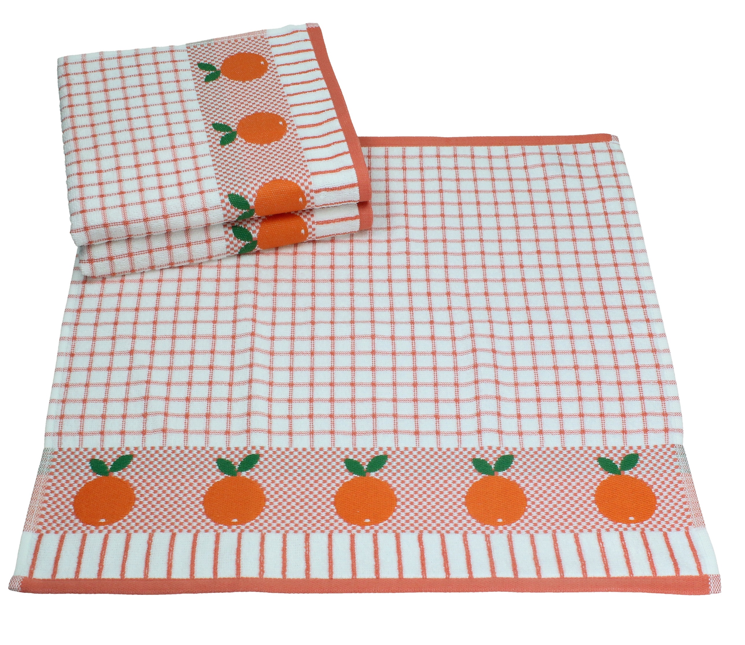 orange dish towels