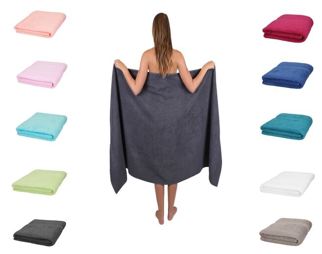 Badetuch XXL 100x200 cm 100% Baumwolle – Weiches Frottee Saunatuch & Strandtuch – Pflegeleicht & saugstark – Palermo Serie von Betz|Handtücher & Heimtextilien
