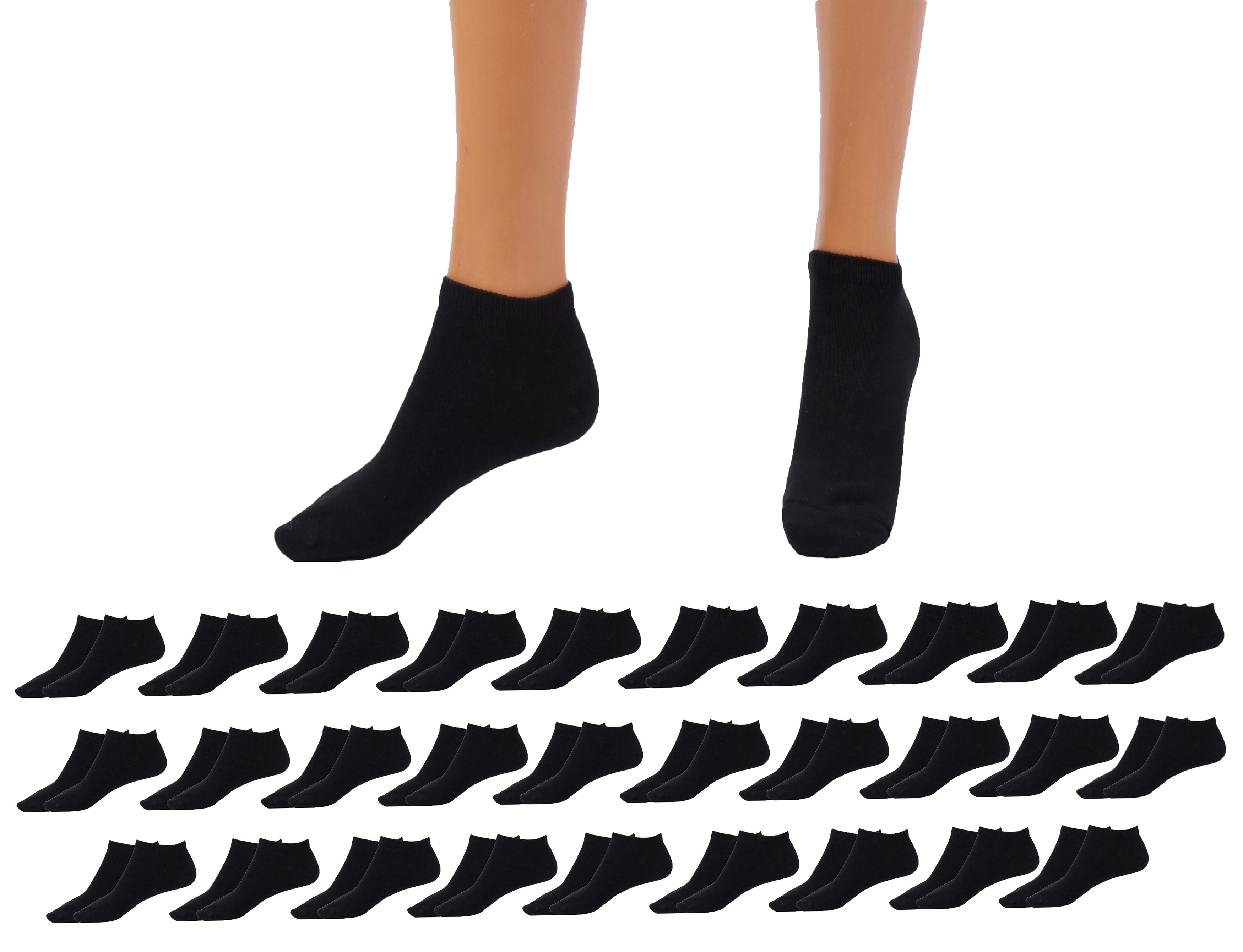Betz 30 pares de calcetines para mujer y hombre - algodÃ³n sin costuras  prensadas - clÃ¡sicos 