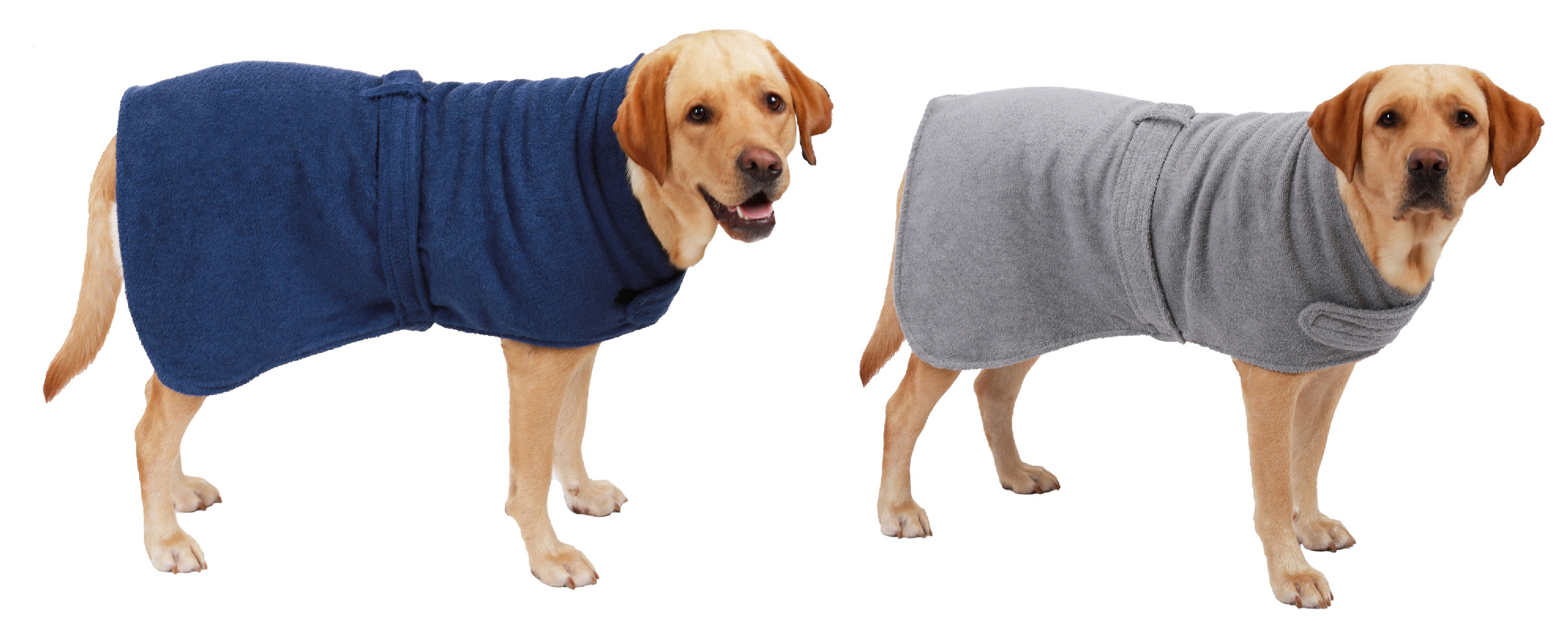 Serviette pour chien manteau en coton avec fermeture scratch 100