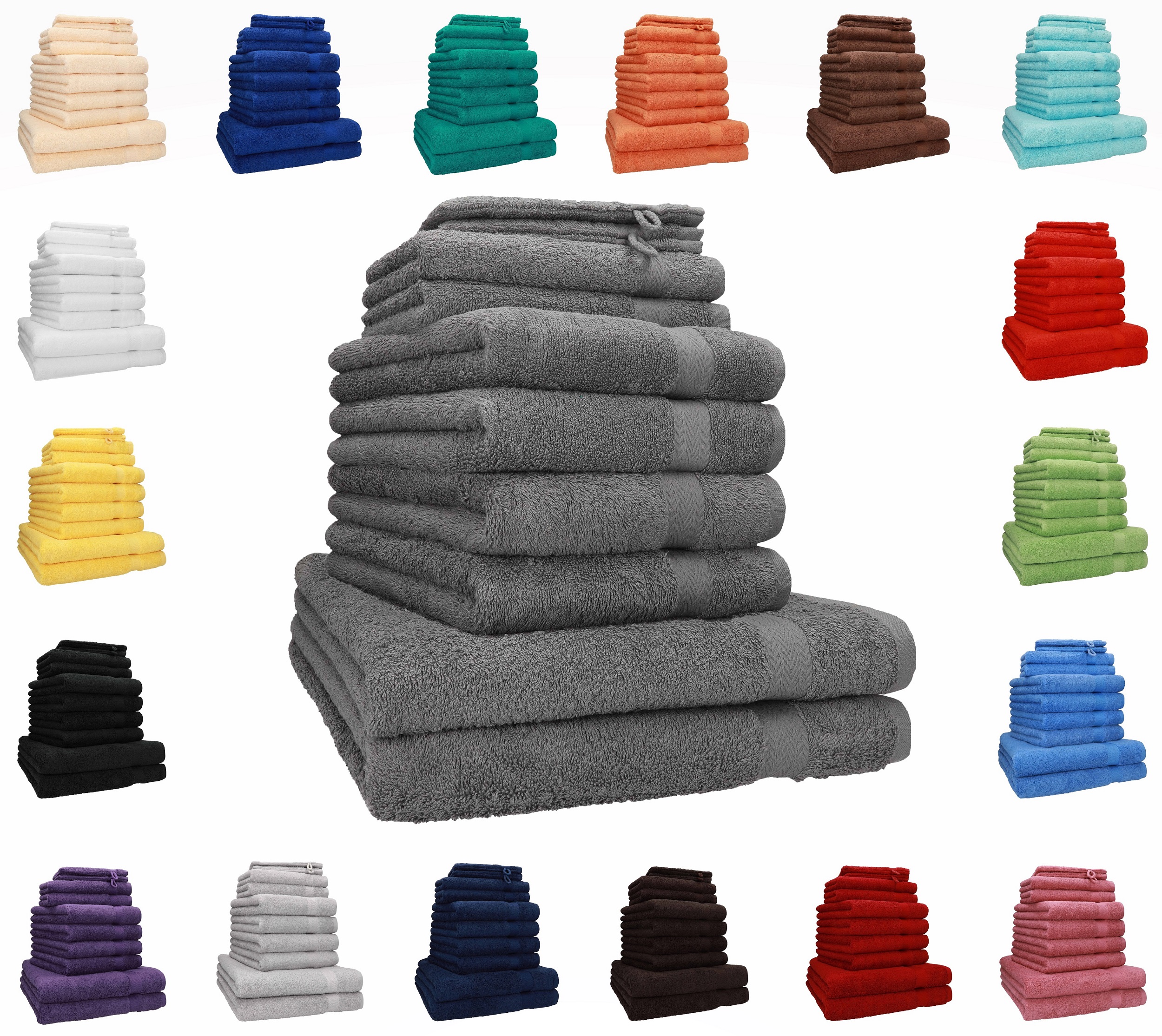 Betz 2 Piece Towels Set PREMIUM 2 Hand Towels 50x100 cm 100% Cotton color white 