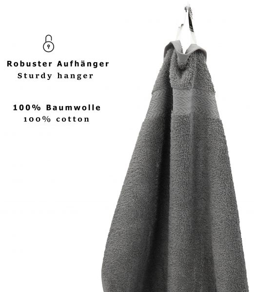 Betz 6-tlg. Handtuch-Set PREMIUM 100%Baumwolle 2 Stück Duschtücher 70x140 cm 4 Stück Handtücher 50x100 cm