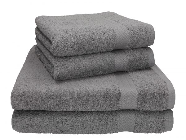 Betz Juego de 4 toallas PREMIUM 100% algodón 2 toallas de baño 2 toallas de lavabo