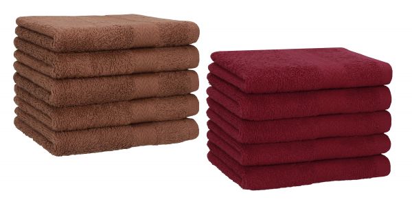 Deep red towels sale