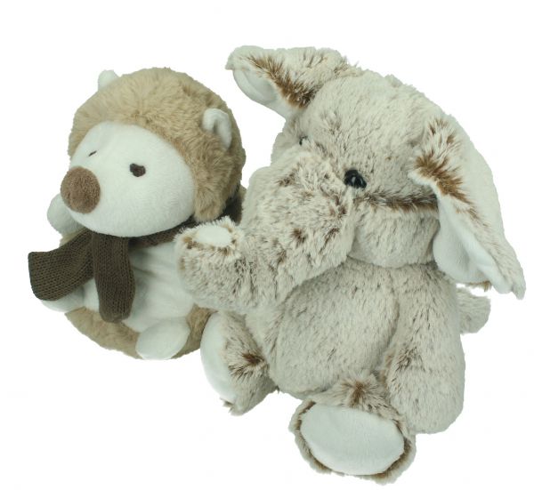 Betz Set di 2 animali di peluche animale di peluche giocattolo ELEFANTE E RICCIO