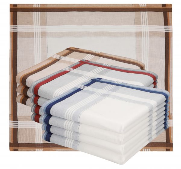 Betz Lot de mouchoirs pour homme Leo 5 dessin 5 taille 40x40 cm 100% coton