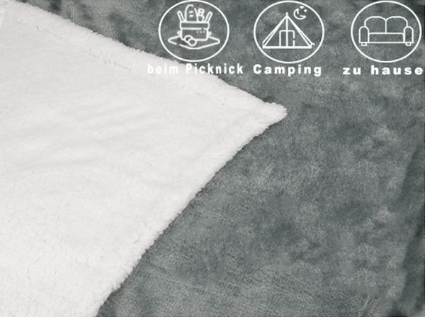 Betz Luxury Cuddle Blanket Home Blanket Flanell Sherpa XXL VERONA size 150x200cm