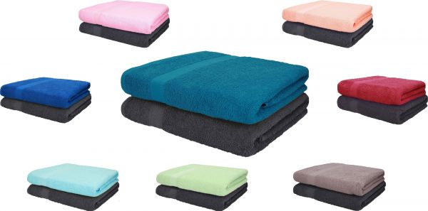 Betz XXL 2 Piece  Bath Towel Set PALERMO 100% Cotton Size 100x200 cm