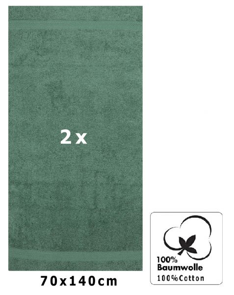 Betz 2 asciugamani da doccia in spugna 70 x 140 PREMIUM, 100 % cotone